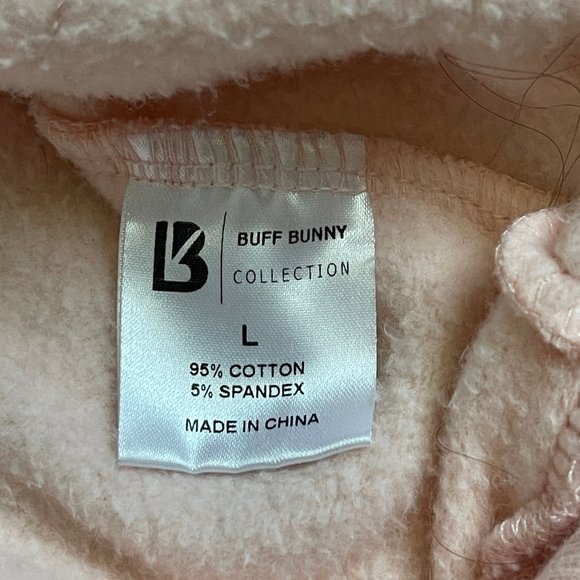 Buffbunny Collection Hero Sweatshirt Hoodie, Size Large, Pink & White - Picture 6 of 13
